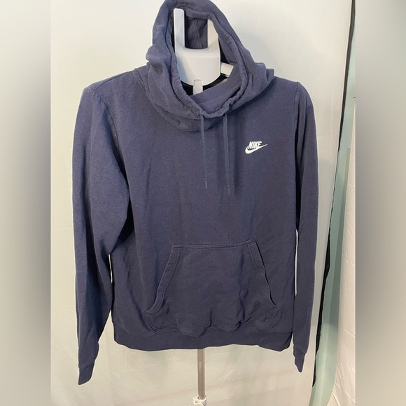 Nike Tops - Nike turtleneck hoodie size XL navy blue